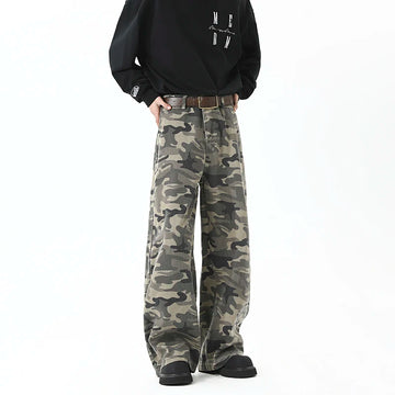 Riolio Summer Outdoor Casual Pants men Camouflage Straight Leg Breathable Comfort Travel Hiking Military Jogger Streetwear man Trousers